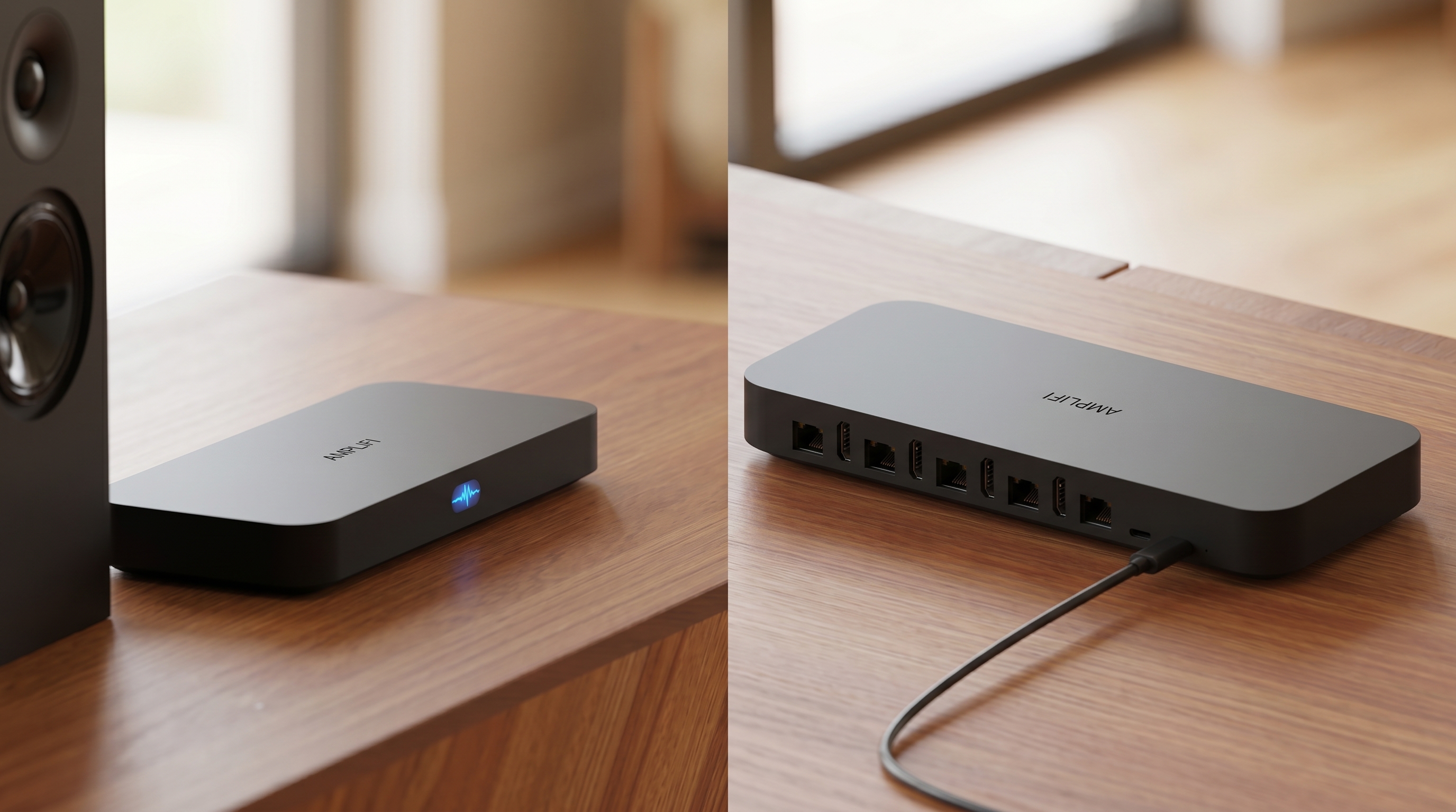 AmpliFi Cinema Console 桌面情境照